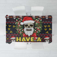 Skull Have A Rad Christmas Tablecloth Santa Skull - Wonder Print Shop
