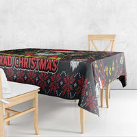 Skull Have A Rad Christmas Tablecloth Santa Skull - Wonder Print Shop