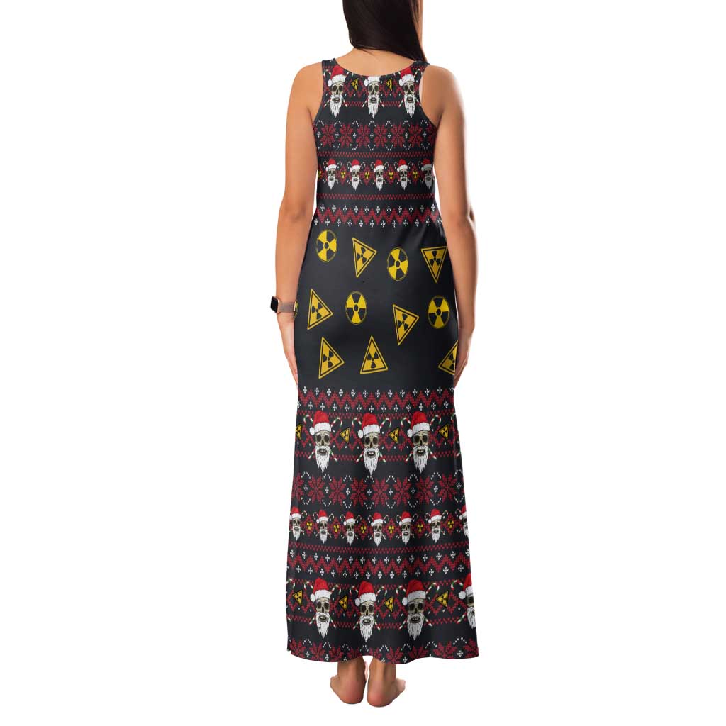 Skull Have A Rad Christmas Tank Maxi Dress Santa Skull - Wonder Print Shop