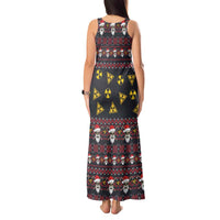 Skull Have A Rad Christmas Tank Maxi Dress Santa Skull - Wonder Print Shop