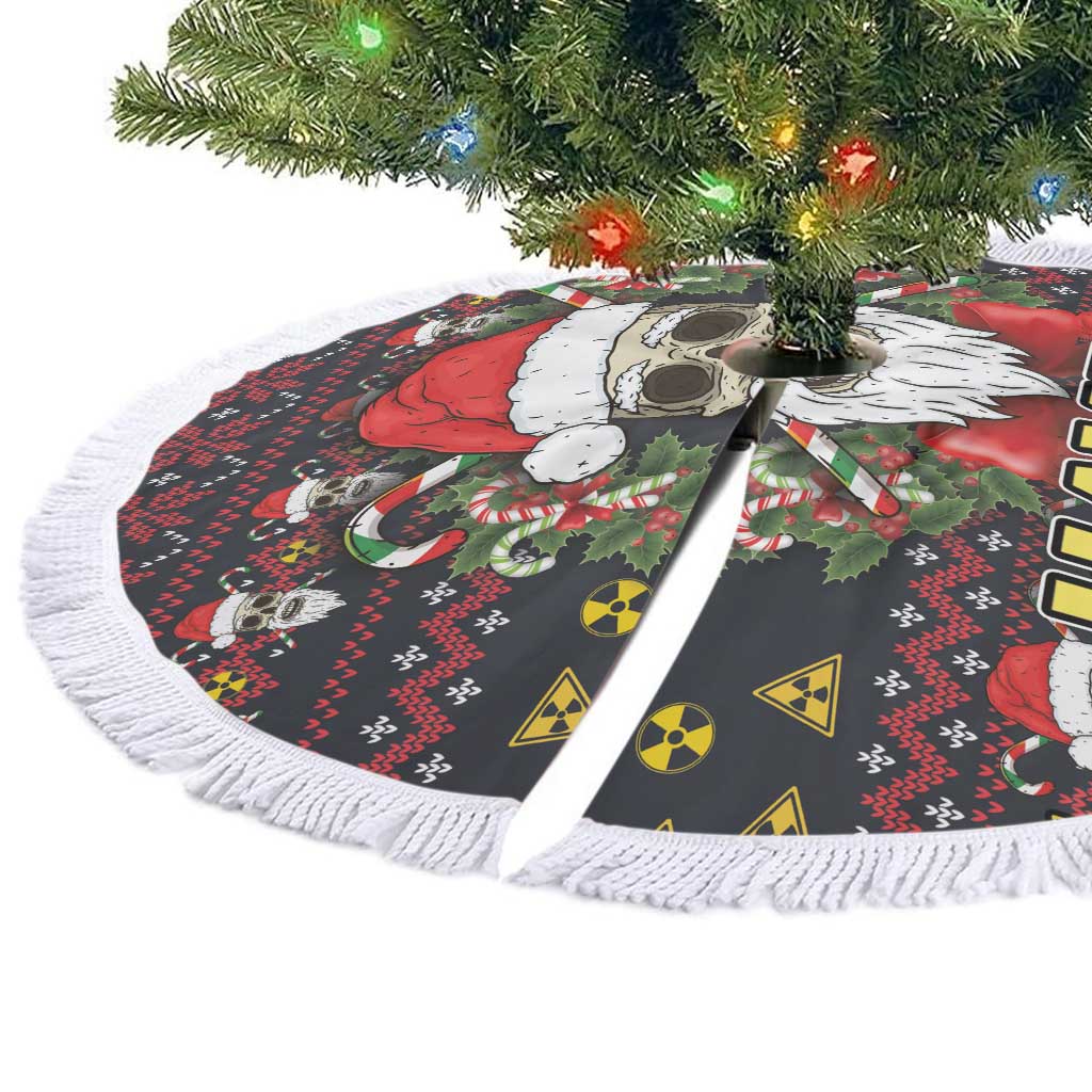 Skull Have A Rad Christmas Tree Skirt Santa Skull - Wonder Print Shop