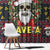 Skull Have A Rad Christmas Window Curtain Santa Skull - Wonder Print Shop