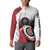 Personalized Canadian Flag Button Sweatshirt Canada Archery Target - Maple Leaf