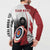 Personalized Canadian Flag Button Sweatshirt Canada Archery Target - Maple Leaf