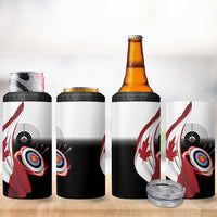 Personalized Canadian Flag 4 in 1 Can Cooler Tumbler Canada Archery Target - Maple Leaf