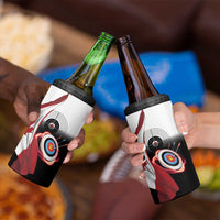 Personalized Canadian Flag 4 in 1 Can Cooler Tumbler Canada Archery Target - Maple Leaf