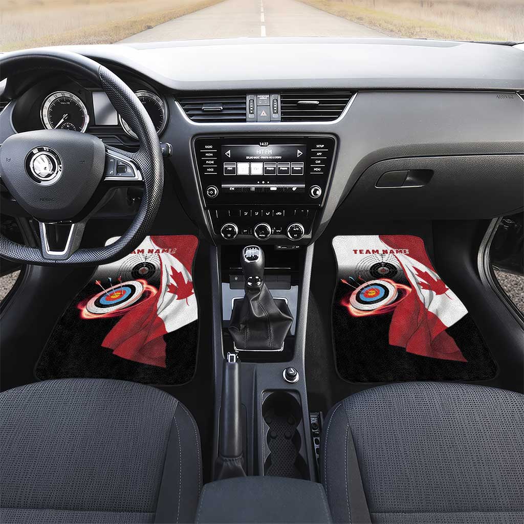 Canadian Flag Car Mats Canada Archery Target - Maple Leaf