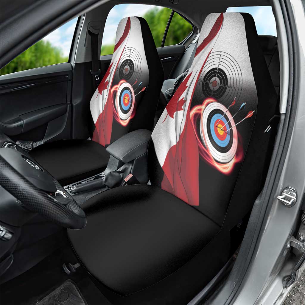 Canadian Flag Car Seat Cover Canada Archery Target - Maple Leaf