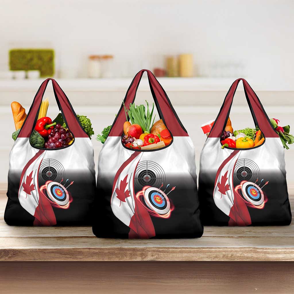Canadian Flag Grocery Bag Canada Archery Target - Maple Leaf