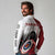 Personalized Canadian Flag Long Sleeve Polo Shirt Canada Archery Target - Maple Leaf