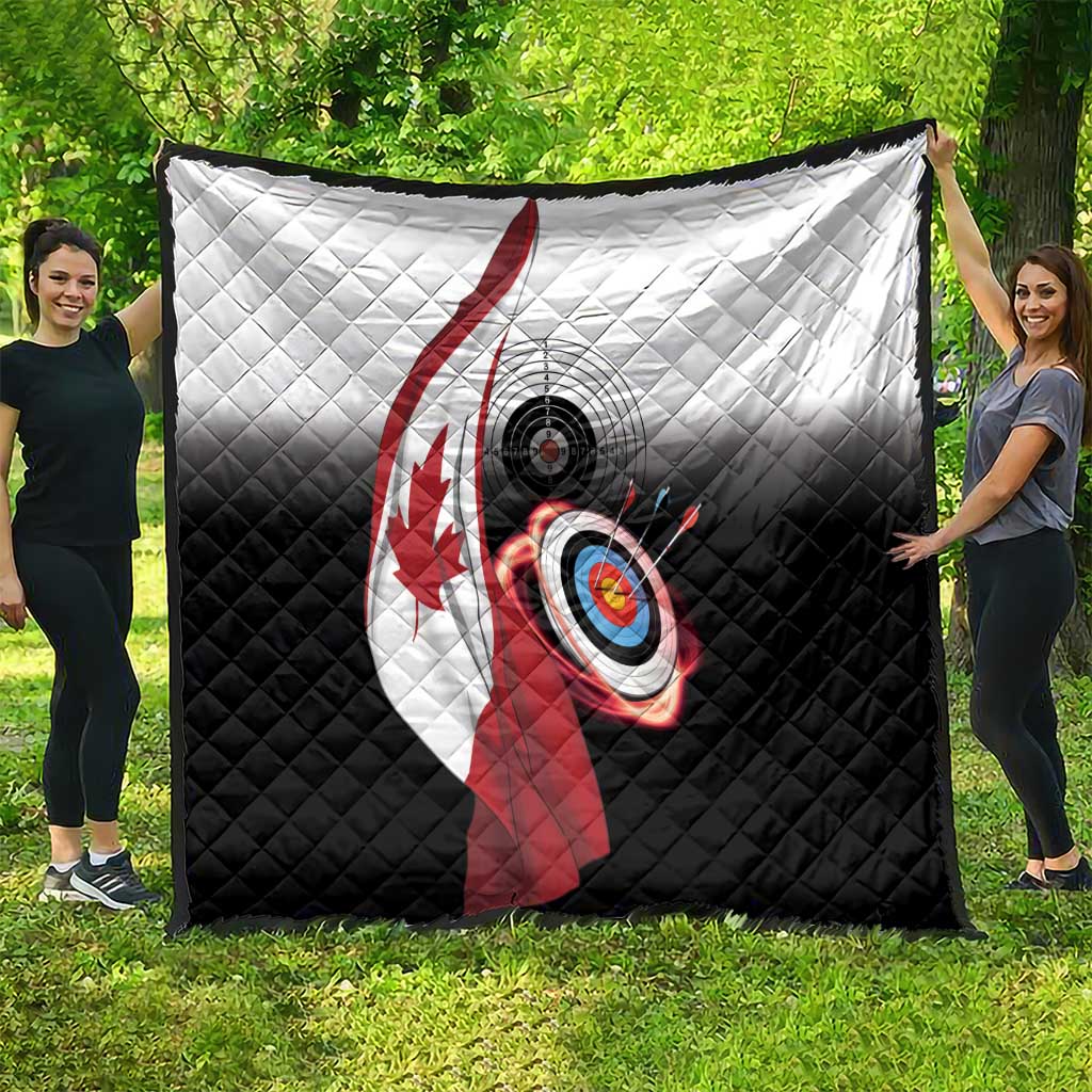 Canadian Flag Quilt Canada Archery Target - Maple Leaf