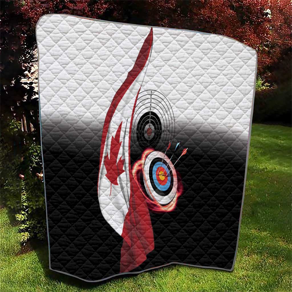 Canadian Flag Quilt Canada Archery Target - Maple Leaf