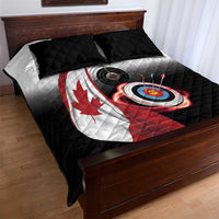 Canadian Flag Quilt Bed Set Canada Archery Target - Maple Leaf