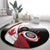 Canadian Flag Round Carpet Canada Archery Target - Maple Leaf