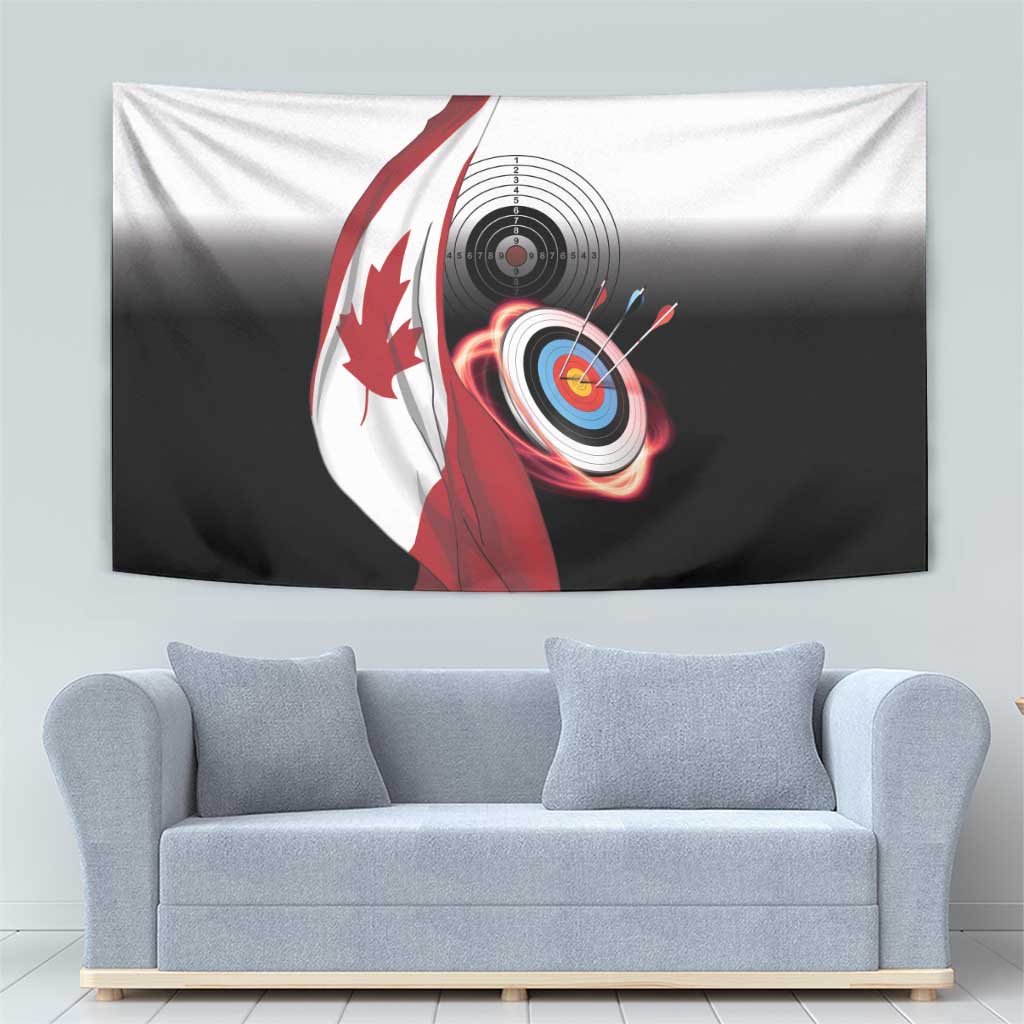Canadian Flag Tapestry Canada Archery Target - Maple Leaf