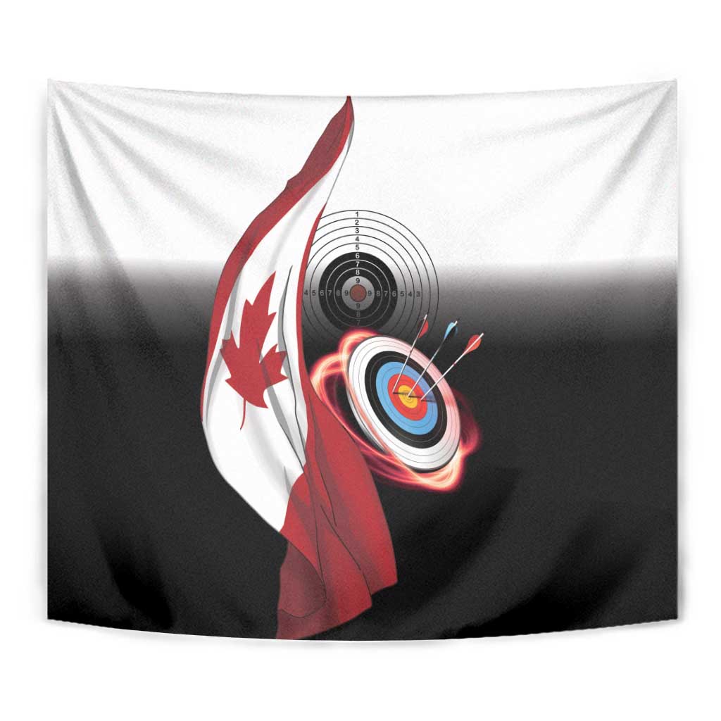 Canadian Flag Tapestry Canada Archery Target - Maple Leaf