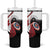 Personalized Canadian Flag Tumbler With Handle Canada Archery Target - Maple Leaf