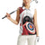Personalized Canadian Flag Women Sleeveless Polo Shirt Canada Archery Target - Maple Leaf