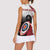 Personalized Canadian Flag Women Sleeveless Polo Shirt Canada Archery Target - Maple Leaf