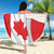 Personalized Canada Archery Beach Blanket Maple Leaf Canadian Flag