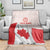 Personalized Canada Archery Blanket Maple Leaf Canadian Flag