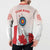 Personalized Canada Archery Button Sweatshirt Maple Leaf Canadian Flag