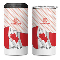 Personalized Canada Archery 4 in 1 Can Cooler Tumbler Maple Leaf Canadian Flag