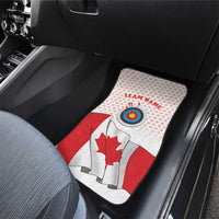 Personalized Canada Archery Car Mats Maple Leaf Canadian Flag