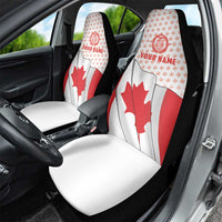 Personalized Canada Archery Car Seat Cover Maple Leaf Canadian Flag