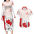 Personalized Canada Archery Couples Matching Long Sleeve Bodycon Dress and Hawaiian Shirt Maple Leaf Canadian Flag