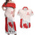 Personalized Canada Archery Couples Matching Off Shoulder Maxi Dress and Hawaiian Shirt Maple Leaf Canadian Flag