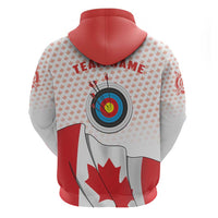 Personalized Canada Archery Hoodie Maple Leaf Canadian Flag