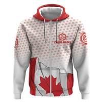 Personalized Canada Archery Hoodie Maple Leaf Canadian Flag
