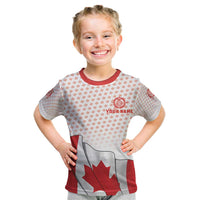 Personalized Canada Archery Kid T Shirt Maple Leaf Canadian Flag