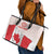 Personalized Canada Archery Leather Tote Bag Maple Leaf Canadian Flag
