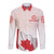 Personalized Canada Archery Long Sleeve Button Shirt Maple Leaf Canadian Flag