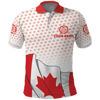 Personalized Canada Archery Polo Shirt Maple Leaf Canadian Flag