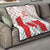 Personalized Canada Archery Quilt Maple Leaf Canadian Flag