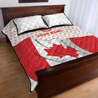 Personalized Canada Archery Quilt Bed Set Maple Leaf Canadian Flag