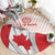 Personalized Canada Archery Round Carpet Maple Leaf Canadian Flag