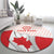 Personalized Canada Archery Round Carpet Maple Leaf Canadian Flag