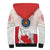 Personalized Canada Archery Sherpa Hoodie Maple Leaf Canadian Flag
