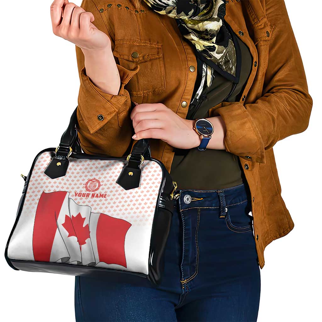 Personalized Canada Archery Shoulder Handbag Maple Leaf Canadian Flag