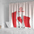Personalized Canada Archery Shower Curtain Maple Leaf Canadian Flag