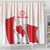 Personalized Canada Archery Shower Curtain Maple Leaf Canadian Flag