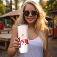 Personalized Canada Archery Skinny Tumbler Maple Leaf Canadian Flag