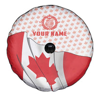 Personalized Canada Archery Spare Tire Cover Maple Leaf Canadian Flag