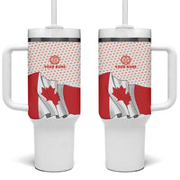Personalized Canada Archery Tumbler With Handle Maple Leaf Canadian Flag