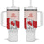 Personalized Canada Archery Tumbler With Handle Maple Leaf Canadian Flag