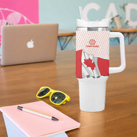 Personalized Canada Archery Tumbler With Handle Maple Leaf Canadian Flag